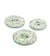 Bouton rond coquilles d'œufs 2 trous vert d'eau