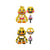 Five Nights at Freddy's - Figurines Snap Nightmare Chica & Toy Chica 9 cm