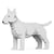 Chien Bull Terrier blanc Taille standard | JEKCA | 14 ans et +