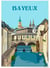 Affiche ville Bayeux | A3 : 29,7x42cm