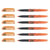 Lot de 6 surligneurs effaçables - PILOT FRIXION light - Pointe biseautée 3,8 mm - Orange