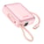 Swissten Batterie Externe 10000mAh 22.5W avec Câbles USB / Lightning et Écran LCD Rose