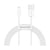 Baseus Câble de Charge et Transfert USB-Lightning Rapide 2,4A 2m Rapide Blanc