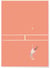 Affiche Tennis Dynamique : Serve et Match | A3 : 29,7x42cm
