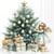 4 serviettes en papier découpage collage 33 cm SAPIN ANGE NOEL N 501