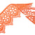 Bobine 13,7m guipure fleurs 42mm Orange