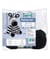 Kit de crochet Gründl Zéphir le Zèbre – Créez votre zèbre amigurumi en coton 100 % bicolore en fil funny certifié Oeko-Tex Multicolore
