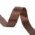 Bobine 40m ruban satin double face fabriqué en France marron chocolat