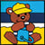 Kit canevas soudan enfant Nounours