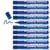 Lot de 10 marqueurs permanents pointe ogive - EDDING - Encre bleue sans solvant
