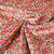 Tissu Crêpe satiné Léontine sur fond Rouge