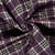 Tissu Jacquard Matelassé Micta Carreaux sur fond Magenta fuschia