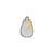 Ecusson thermocollant Biberon bleu 3cm x 2,5cm