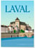 Affiche ville Laval | A3 : 29,7x42cm