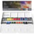 Peinture aquarelle - Boîte de voyage métal - 18 demi-godets - Winsor et Newton