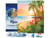 Diamond Painting Broderie Diamant Figured’Art 40x50cm toile tendue sur châssis en bois - diamants carrés - Club de surf