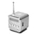 Enceinte Portable Bluetooth FM USB SD TF MP3 Puissante Compacte Argent YONIS