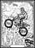 Tableau velours a colorier Moto-cross Sericolor