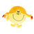 Peluche Madame Bonheur - Monsieur Madame - Jaune - 22 cm