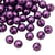 Lot De 200 Perles Nacrées Violet Acrylique Ø 5 mm - Livraison Gratuite - Creation