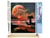 Peinture par Numéro Figured'Art - Ponton et Grosse Lune - Kit de Loisir Créatif DIY Numéro d'Art Complet - 40x50cm toile roulée + châssis en bois à monter