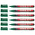 Lot de 6 marqueurs permanents pointe ronde 1 mm - EDDING - Vert - 370