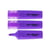 Lot de 3 Surligneurs pointe biseautée 1-5mm - DELI - Violet