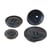 Lot de 3 boutons 4 trous imitation corne Bleu Marine