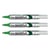 Lot de 3 marqueurs tableau blanc effaçables - PENTEL - MAXIFLO MWL5S - Pointe ogive fine - Vert