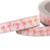 Galon jacquard flamants roses rose clair 16mm au mètre