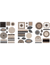 3 Feuilles de chipboards autocollants Boho ARTEMIO
