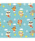 Tissu coton Dashwood Summer Fun animaux de 110 cm de largeur Bleu (52) vendu par 50 cm