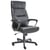 Fauteuil de Bureau Noir en Cuir PU avec Dossier Réglable et Pivotant Accoudoirs Style Traditionnel