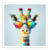 MégaCréa DIY - Kit diamond painting Drôle de girafe 30 x 30 cm