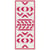 LUC - Kit point de croix sur aïda marque page : motifs roses