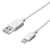 Inkax Câble Lightning 3m Câble USB vers Lightning Charge Synchronisation 2.1A Blanc
