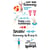 Tampons transparents - Natation - 29 clear stamps - Sizzix