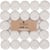 Bougies chauffe-plat - 50 pièces - Blanc - Sans parfum - Atmosphera