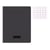Cahier - 17x22(cm) - Grands carreaux - 48 pages - Polypro - sans spirale - Noir