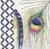 Lot de 4 serviettes en papier découpage collage 33 cm PLUME DE PAON D 110