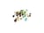 Mélange de 20 strass en verre multicolore SS12 3mm fond conique