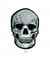 Ecussons Thermocollant Tête de mort 8,2 X 5,5 cm - Mediac Gris