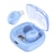 Ecouteurs Bluetooth Rose Avec Affichage Digital Et Boîtier De Charge Magnétique Bleu YONIS