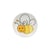Lot de 6 boutons culot abeille 15mm (Jaune Mimosa)