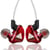 Casque Sport HIFI In-Ear Réduction De Bruit Son Pur Design Confortable Rouge YONIS