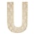Lettre U en bois Alphabet géant ajouré 24 cm