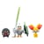 Pokémon - Pack 3 figurines Battle Figure Set Fennekin, Lechonk, Palarticho 5 cm - Jazwares