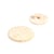 Lot de 3 boutons rond à queue écorces de riz blanc