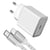 Force Power Chargeur Secteur 30W Power Delivery + Câble USB C/Lightning Blanc
