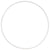 Cercle nu en métal, d 25 cm, blanc, 1 pièce